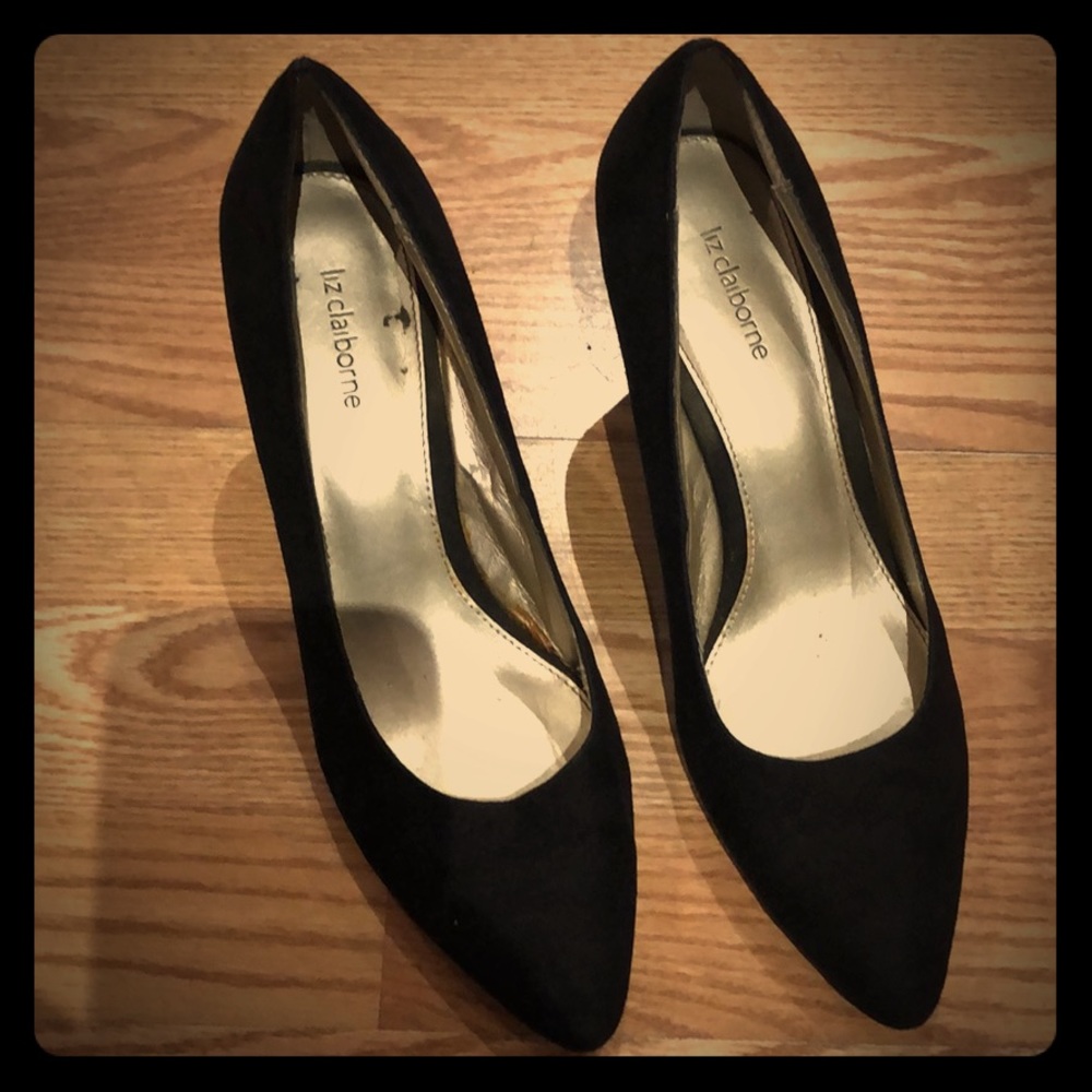 Liz Claiborne shoes blk sz 10 wedges